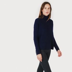 Navy blue turtle neck
